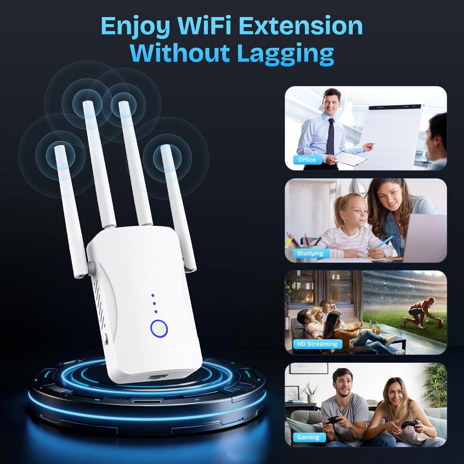 2026 WiFi Extender 300Mbps I 9999 Sq. Ft encalife
