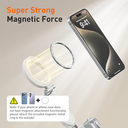 Magnetic Phone Camera Grip Tripod With Remote encalife