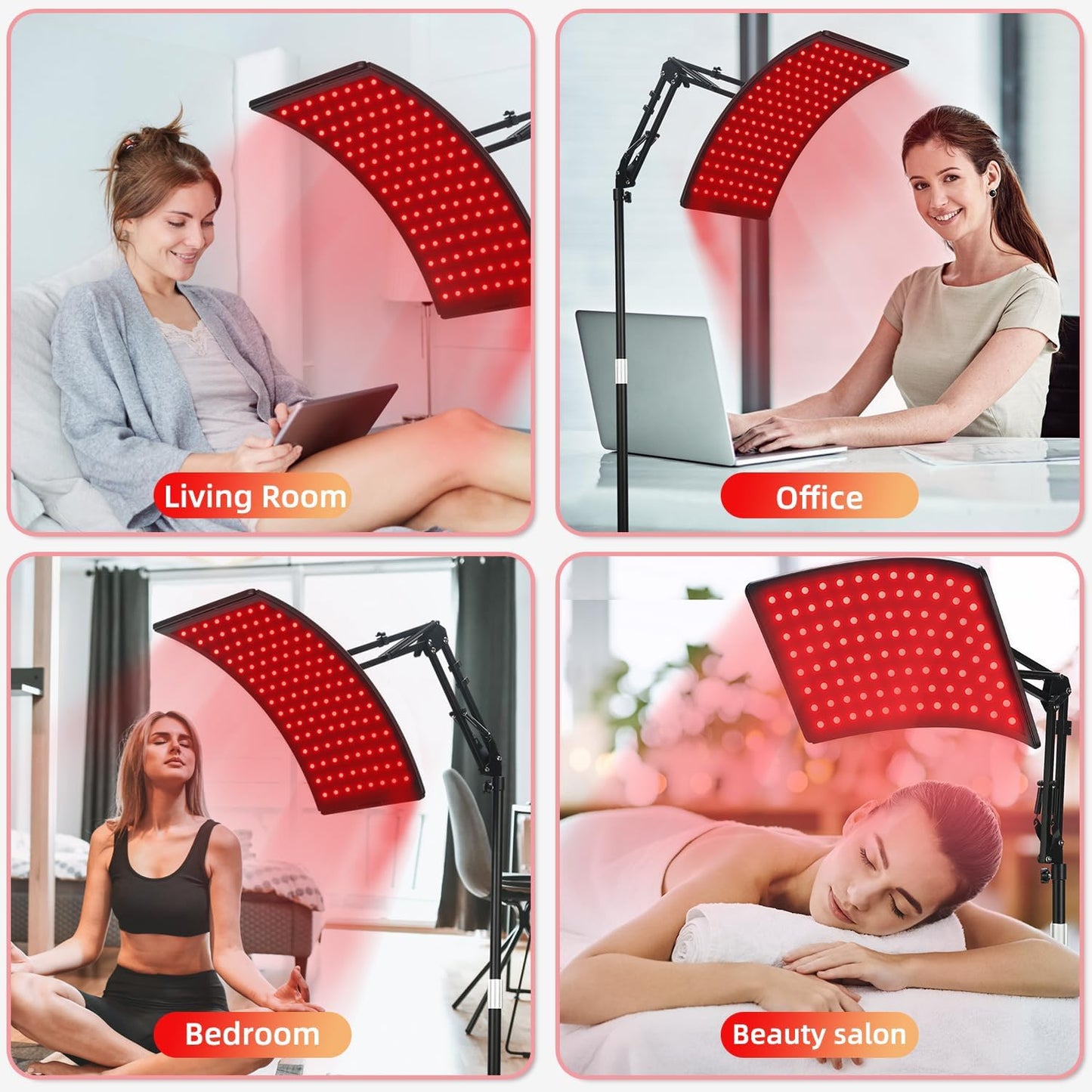 Red Light Therapy Lamp For Face Body Wellness encalife