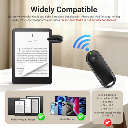 Hands Free Page Turner Remote for Cozy Reading encalife