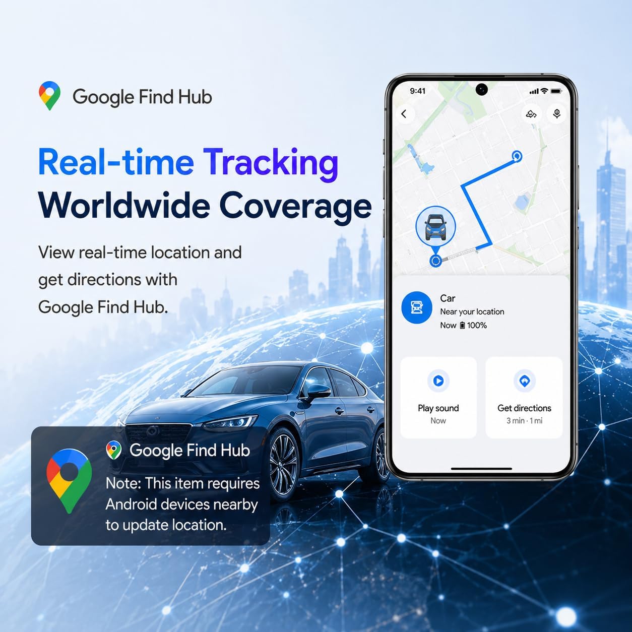 GPS Tracker Real-Time Magnetic Anti-Theft Security encalife