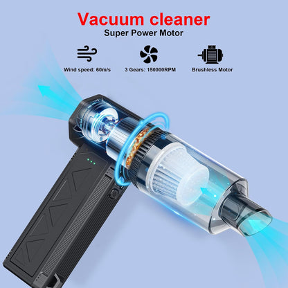 Cordless Air Duster Vacuum Cleaner 150000RPM Powerful Blower encalife