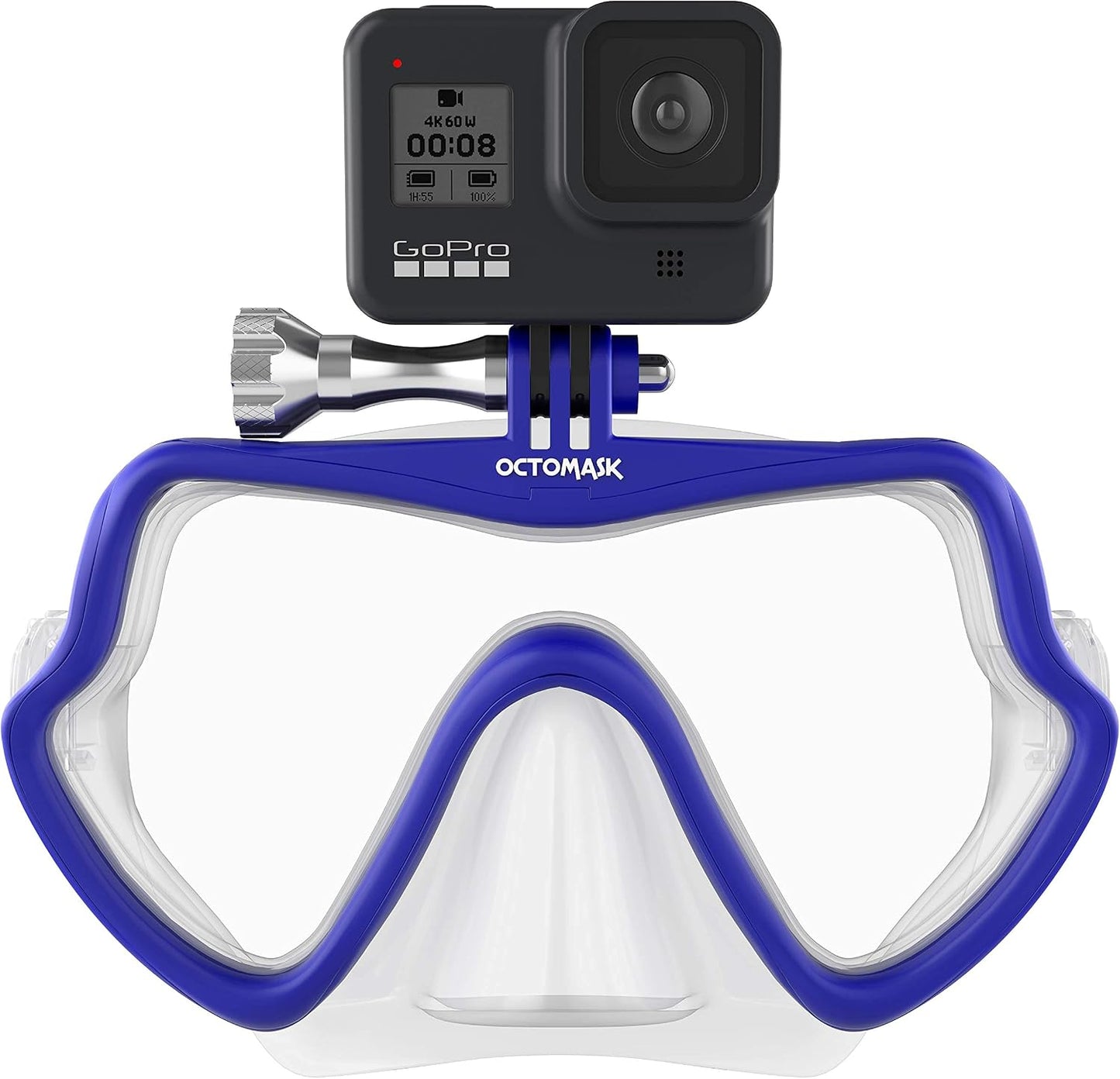 Frameless Scuba Diving Mask With Action Camera Mount encalife