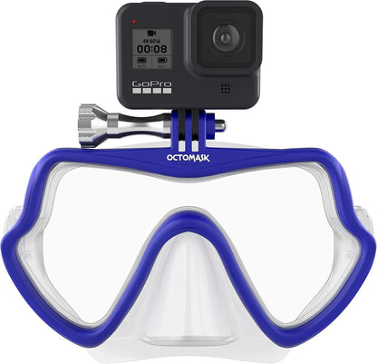 Frameless Scuba Diving Mask With Action Camera Mount encalife