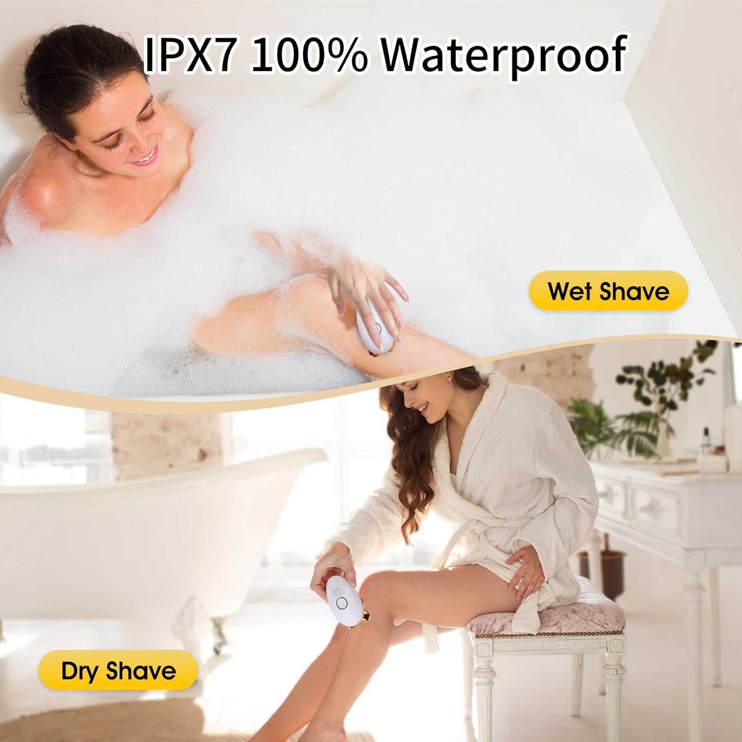 5-in-1 Electric Razor Women Wet Dry Shaver encalife