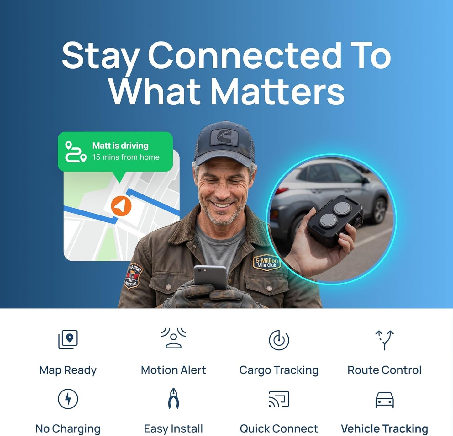 GPS Tracker Real-Time Hidden Anti-Theft encalife