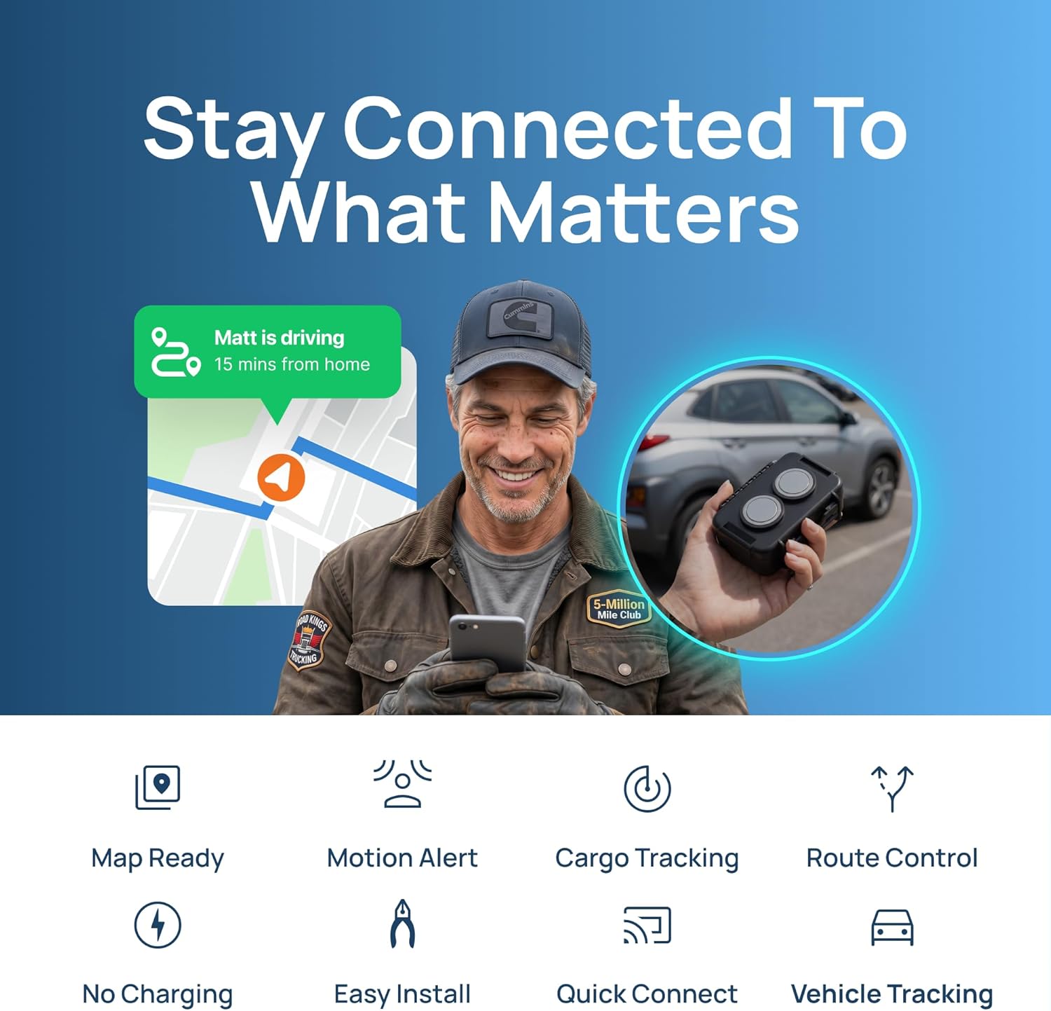 GPS Tracker Real-Time Hidden Anti-Theft encalife