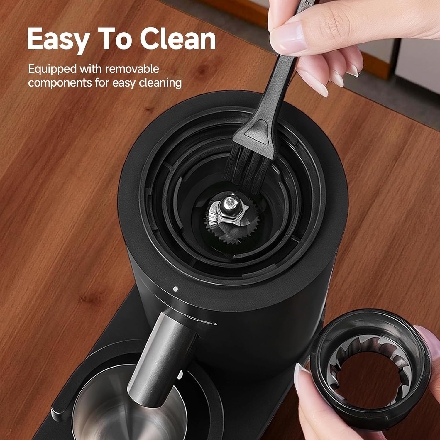 Cordless Burr Coffee Grinder – 60 Settings encalife