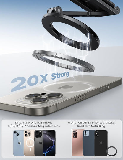 Portable Magnetic Mobile Stand Tripod For Content Creators encalife