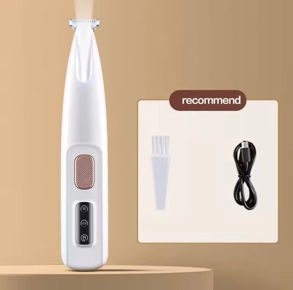 New Dog Paw Trimmer with LED Light Fully Waterproof Pet Hair Trimmer with LED Display Dog Clippers for Grooming 18mm Widen Blade encalife