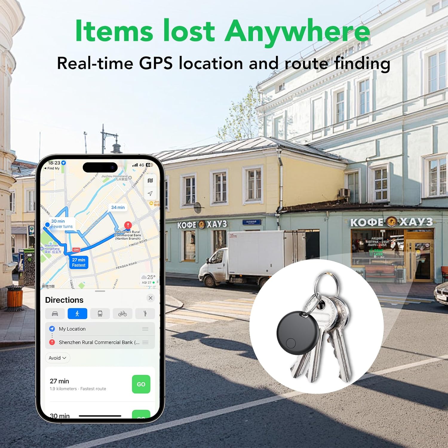 GPS Smart Tracker Tags Apple Find My Air Tag 4 Pack encalife