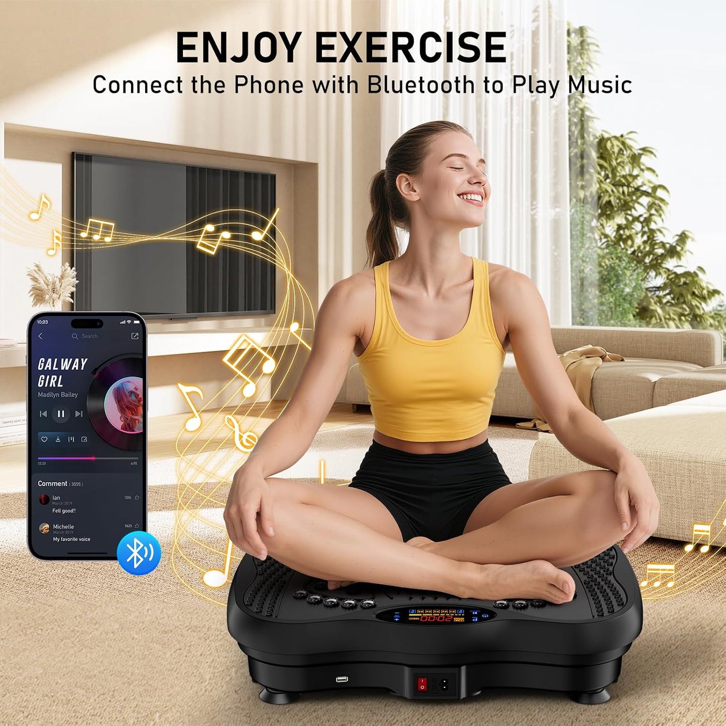 Vibration Plate Machine for Full Body Workouts encalife