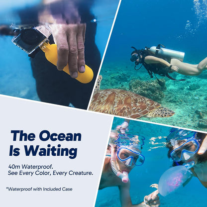 4K Underwater Action Camera Waterproof WiFi Camera encalife