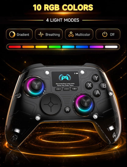 Multi-Platform Gaming Controller With Interactive Screen encalife