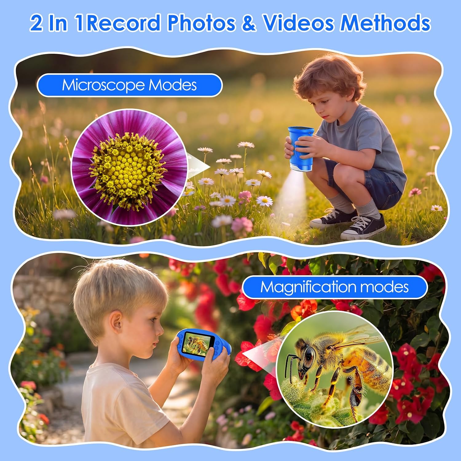 4K Digital Microscope For Kids STEM Exploration encalife