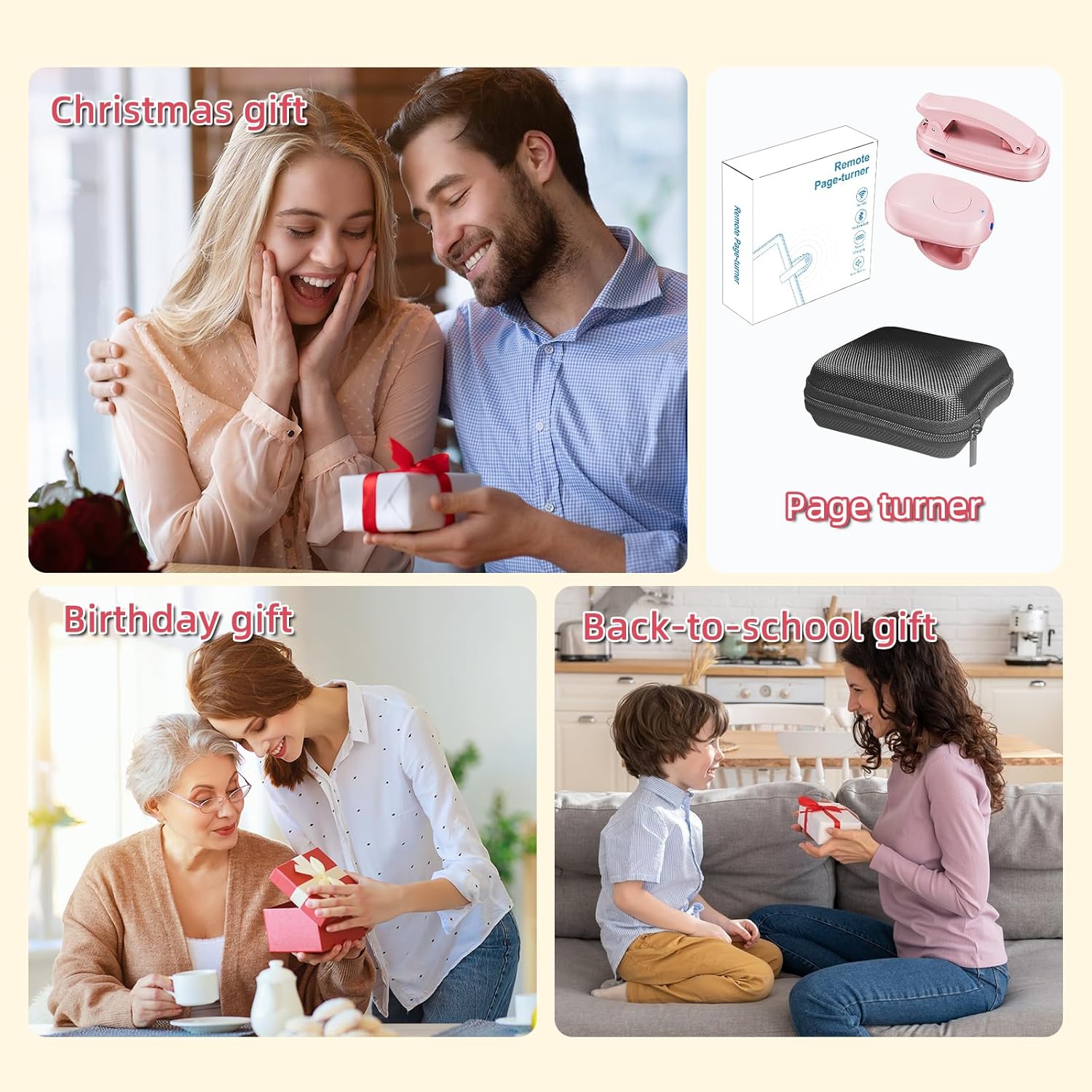 Ring Page Turner for One Hand Reading encalife