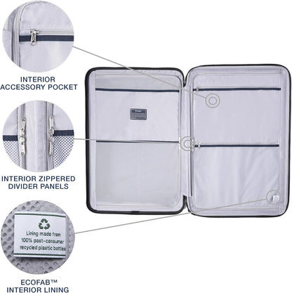 Lightweight Expandable Hardside Checked Luggage Spinner Wheels encalife