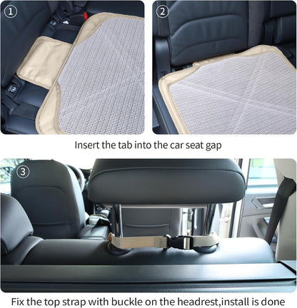 Waterproof Back Seat Car Protector Kick Mat with Pockets encalife