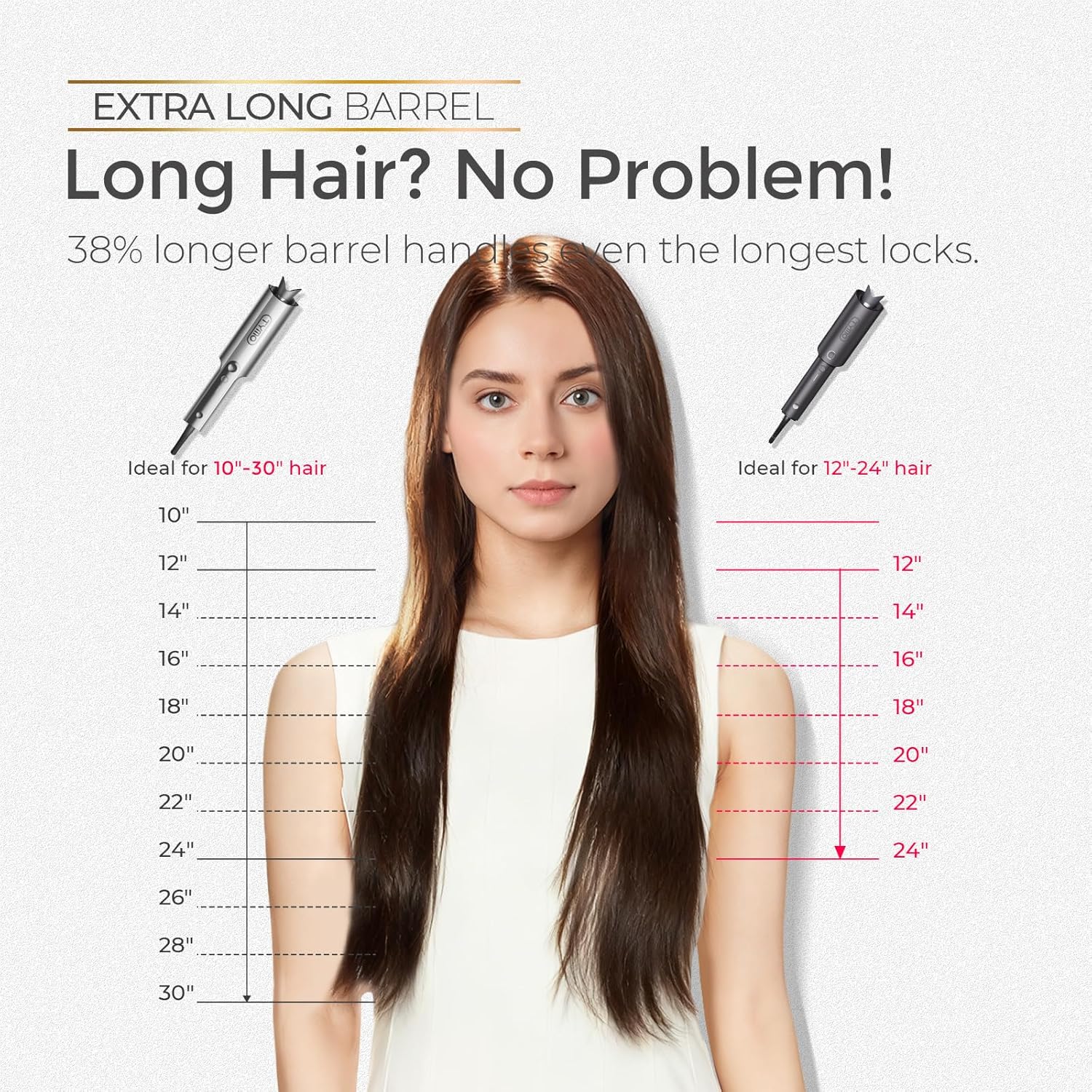 Automatic Curling Iron | TYMO Rapid Heating Rotating Hair Curler encalife