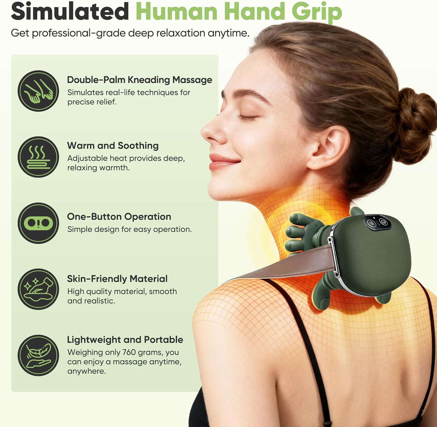 Neck & Shoulder Massager I 4D Heated encalife