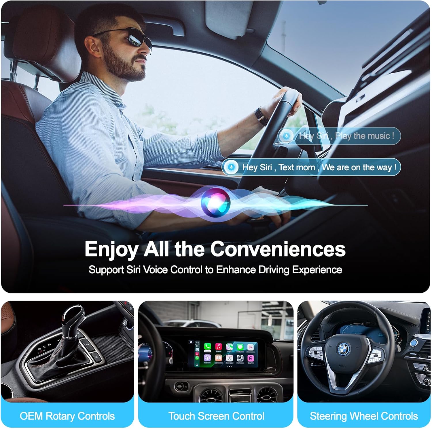 Encalife Wireless CarPlay AI Box Adapter encalife