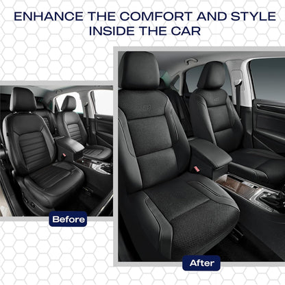 Memory Foam Air Cool Mesh Front Car Seat Covers encalife