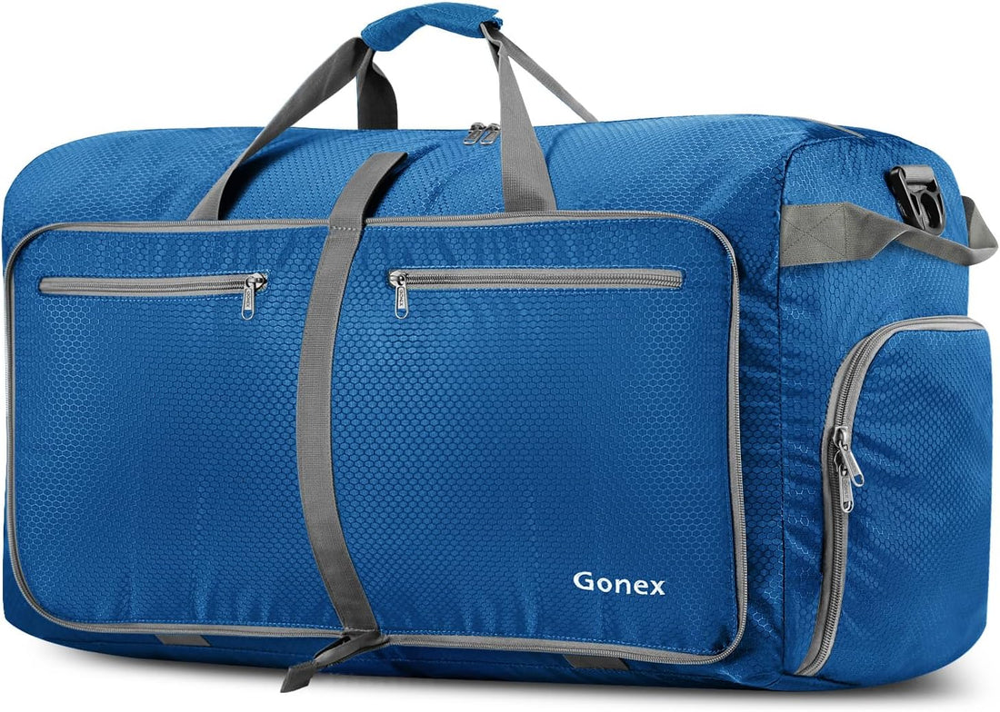 foldable travel duffle bag with shoe compartment