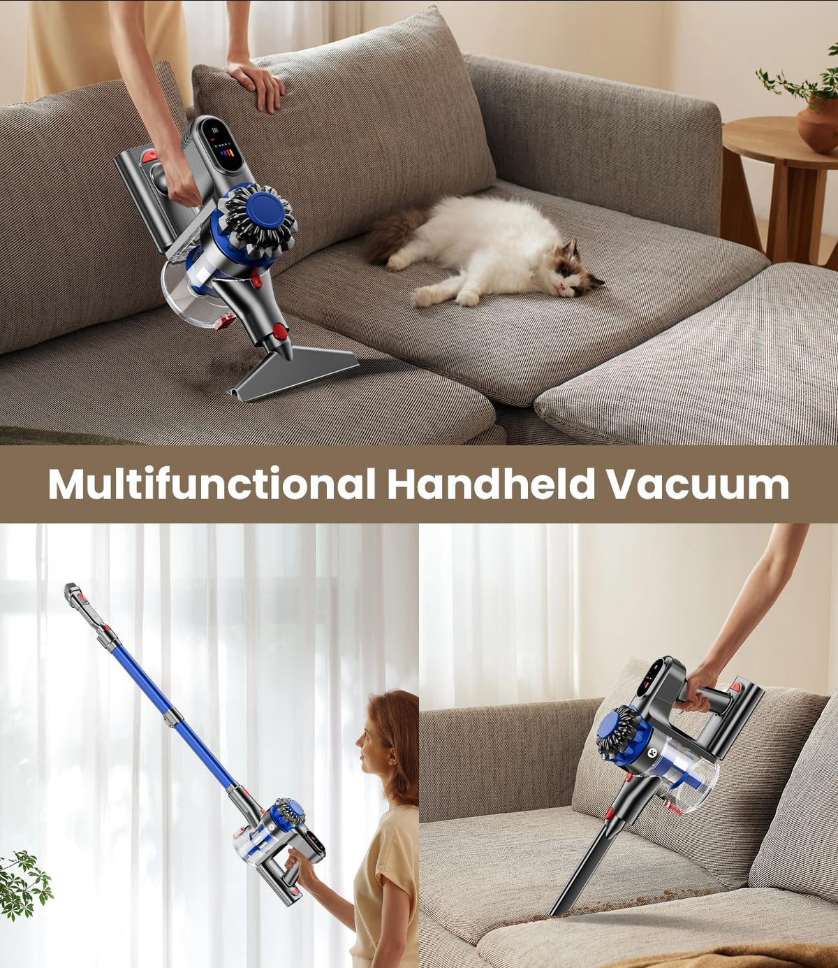 Powerful Cordless Vacuum With LED Display encalife
