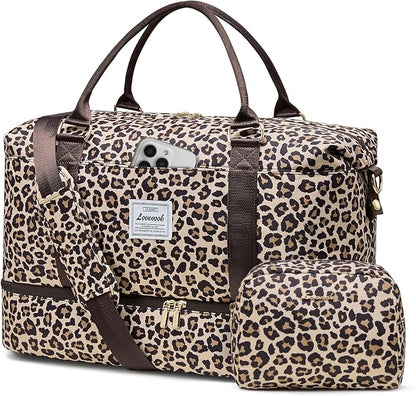 Women’s Weekender Bag with Shoe Compartment | Carry on luggage encalife
