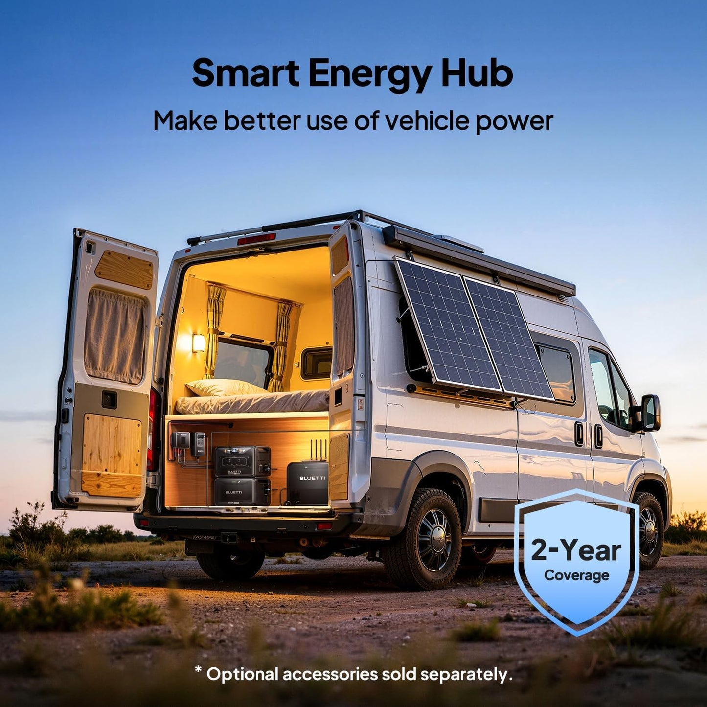 BLUETTI 1200W DC-DC Car Solar Charger I Power Stations encalife