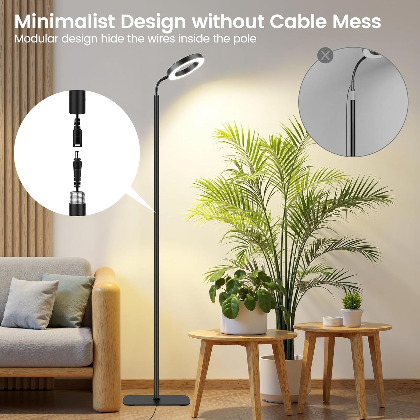 Grow Lights for Indoor Plants Floor Lamp encalife