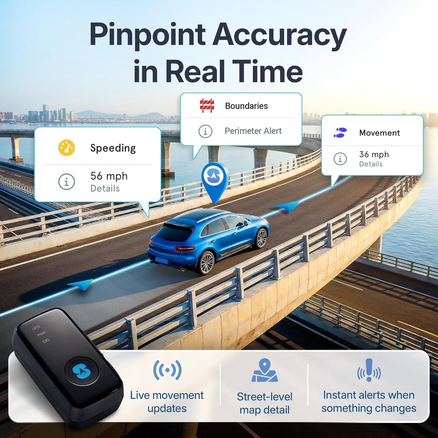 GPS Tracker Real-Time Vehicle Anti-Theft encalife