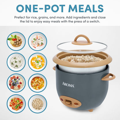 AROMA Rice Cooker 6-Cup I CoreCoat encalife