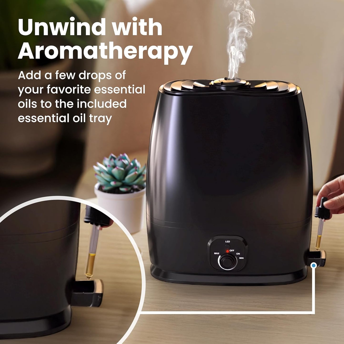 Cool Mist Humidifier | 6L | 50-Hour Runtime encalife