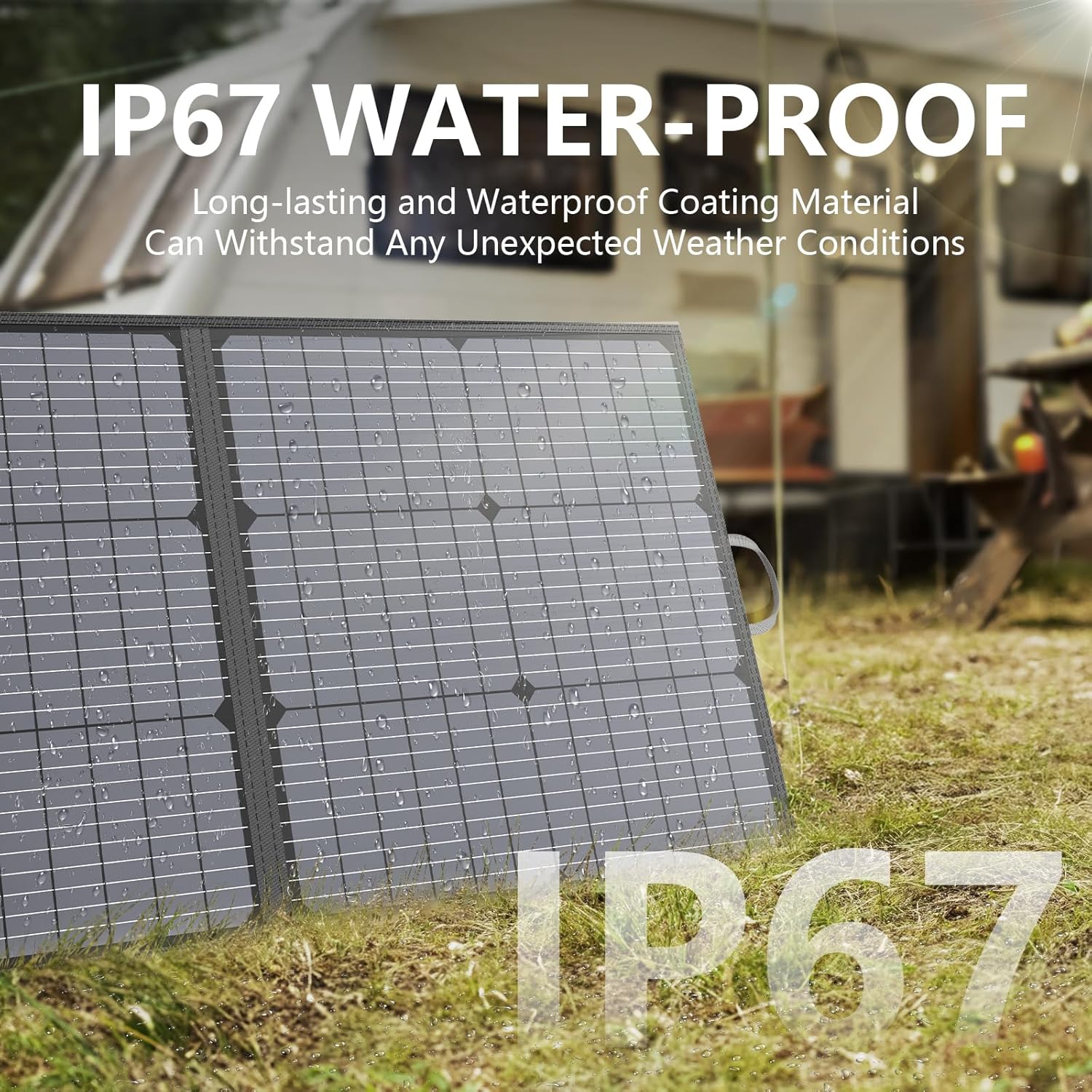 110W Foldable Solar Panel Charger for Camping I RV encalife