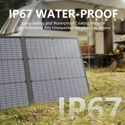 110W Foldable Solar Panel Charger for Camping I RV encalife