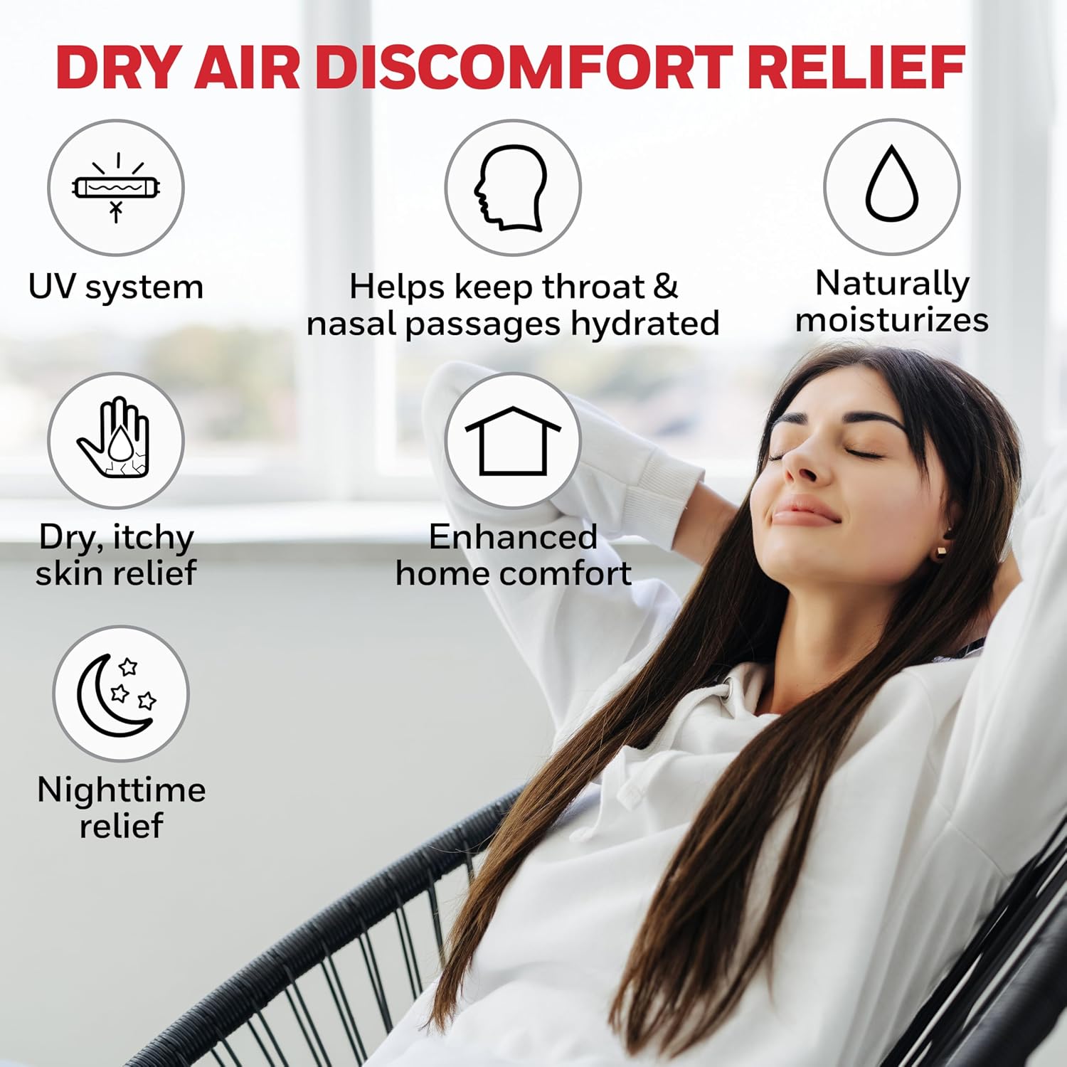 Cool Moisture Humidifier For Bedroom Quiet Comfort encalife