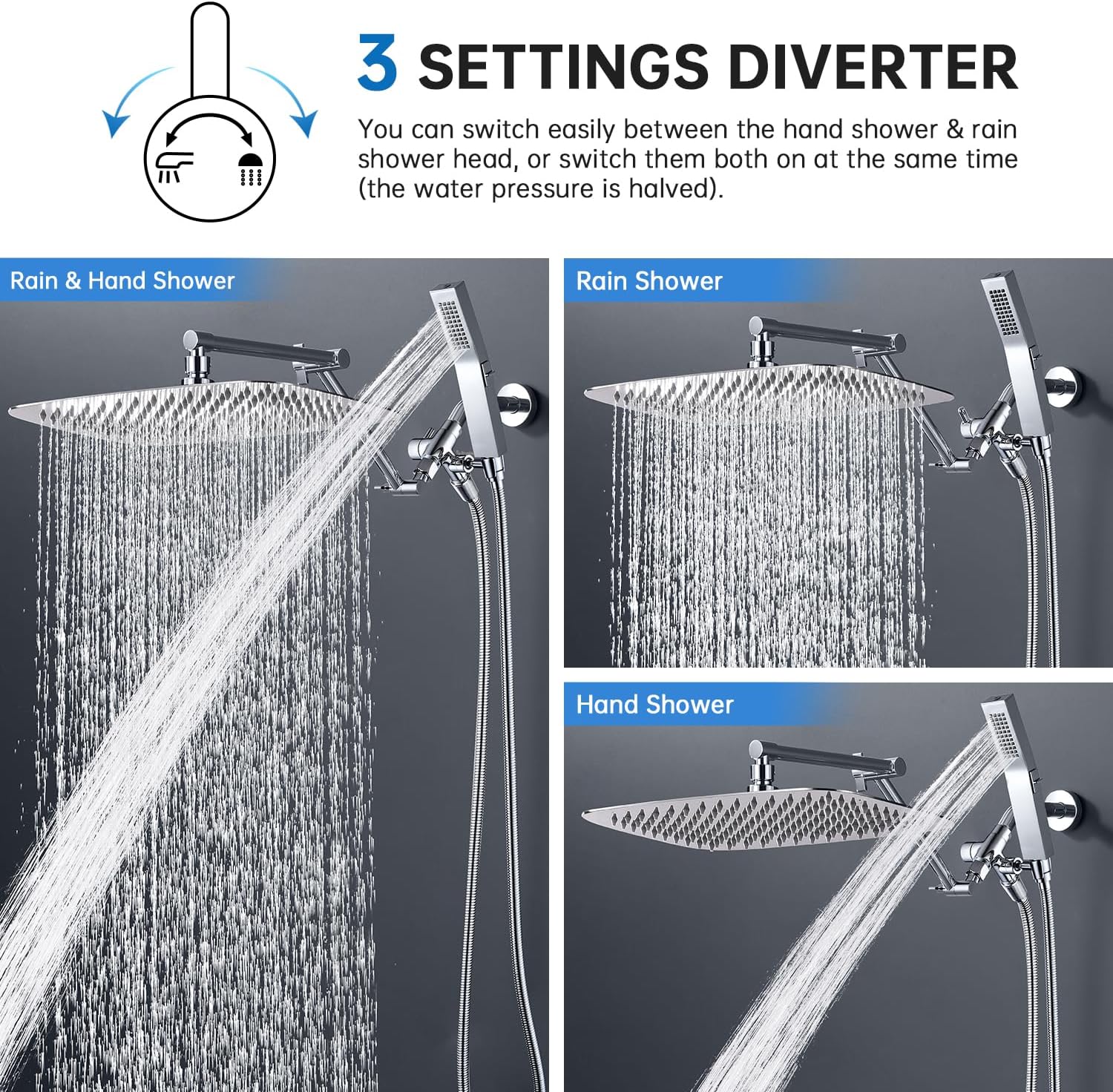 G-Promise Rain & Handheld Shower Head encalife