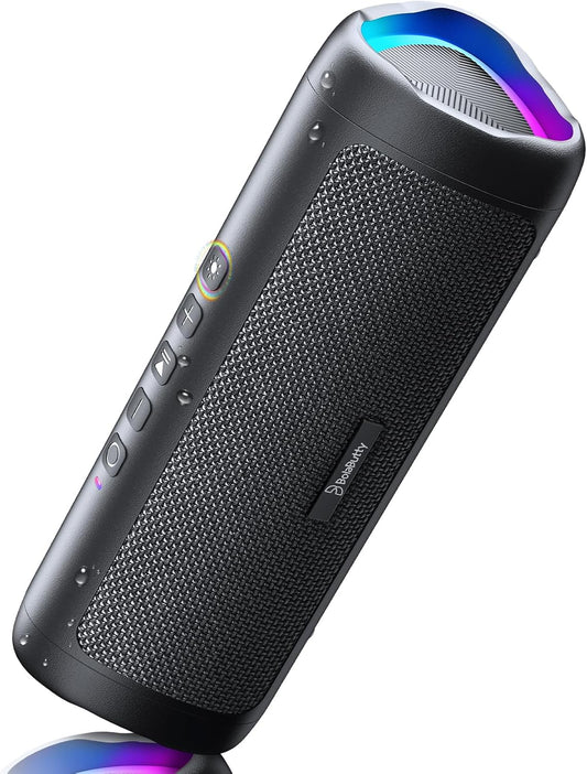 Powerful 20W Waterproof Bluetooth Speaker With Lights encalife
