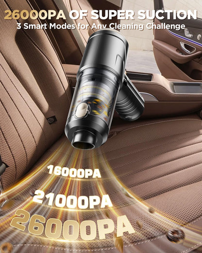 26000Pa Portable Handheld Cordless Vacuum Cleaner encalife
