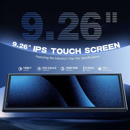 9.26 Inch Wireless Carplay Screen With Backup Camera encalife