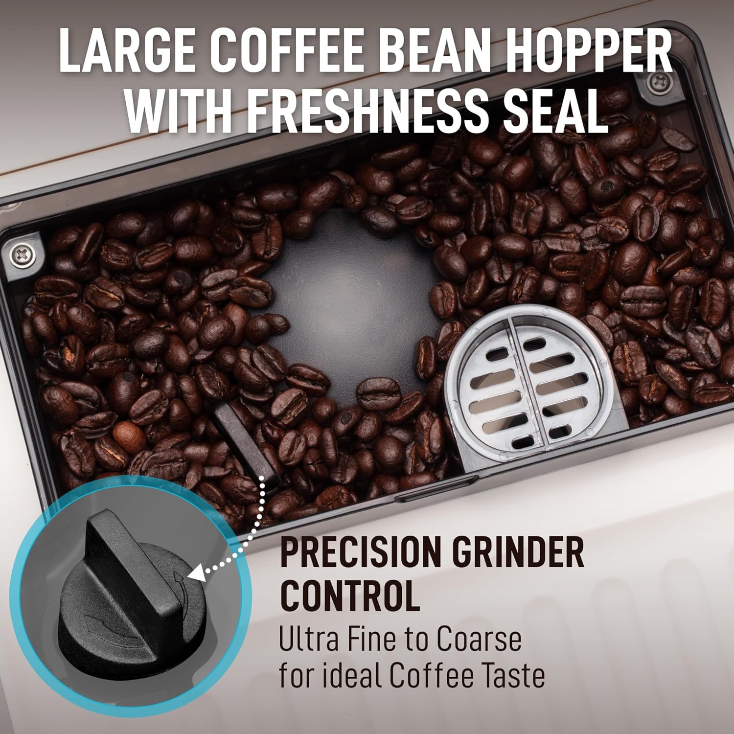 Zulay Espresso Machine with Grinder & Steam Wand encalife