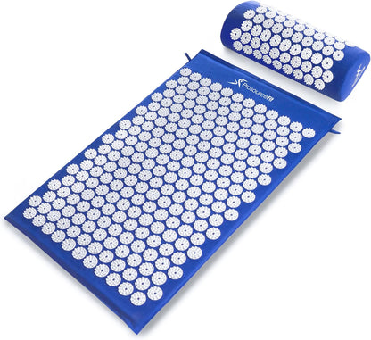 acupressure mat and pillow set for back and neck relaxation