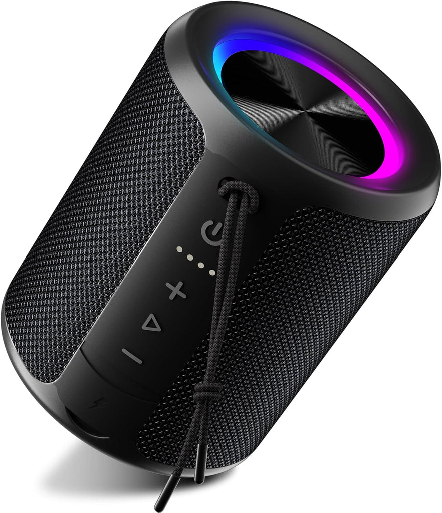 Waterproof 20W Bluetooth Speaker With Party Lights encalife