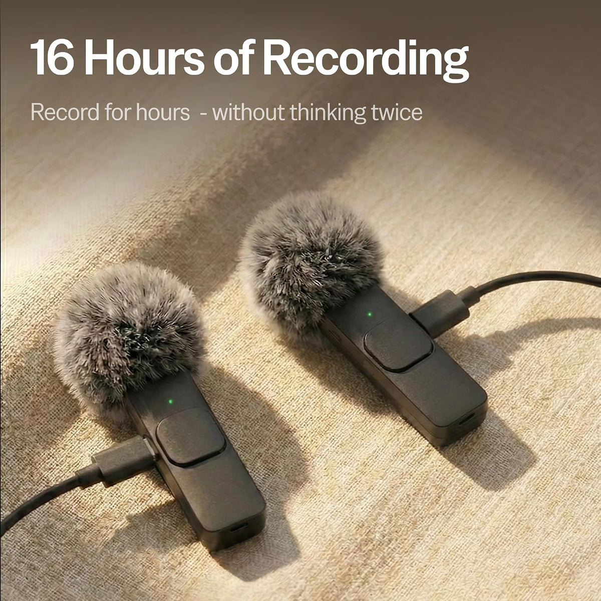 Wireless Mini Lavalier Microphone With Noise Cancelling encalife