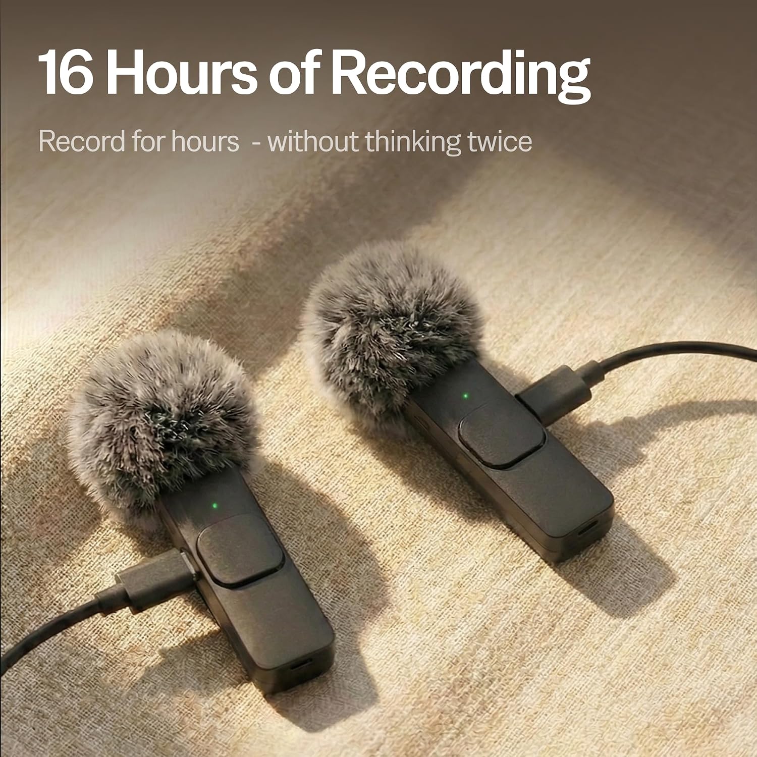 Wireless Mini Lavalier Microphone With Noise Cancelling encalife