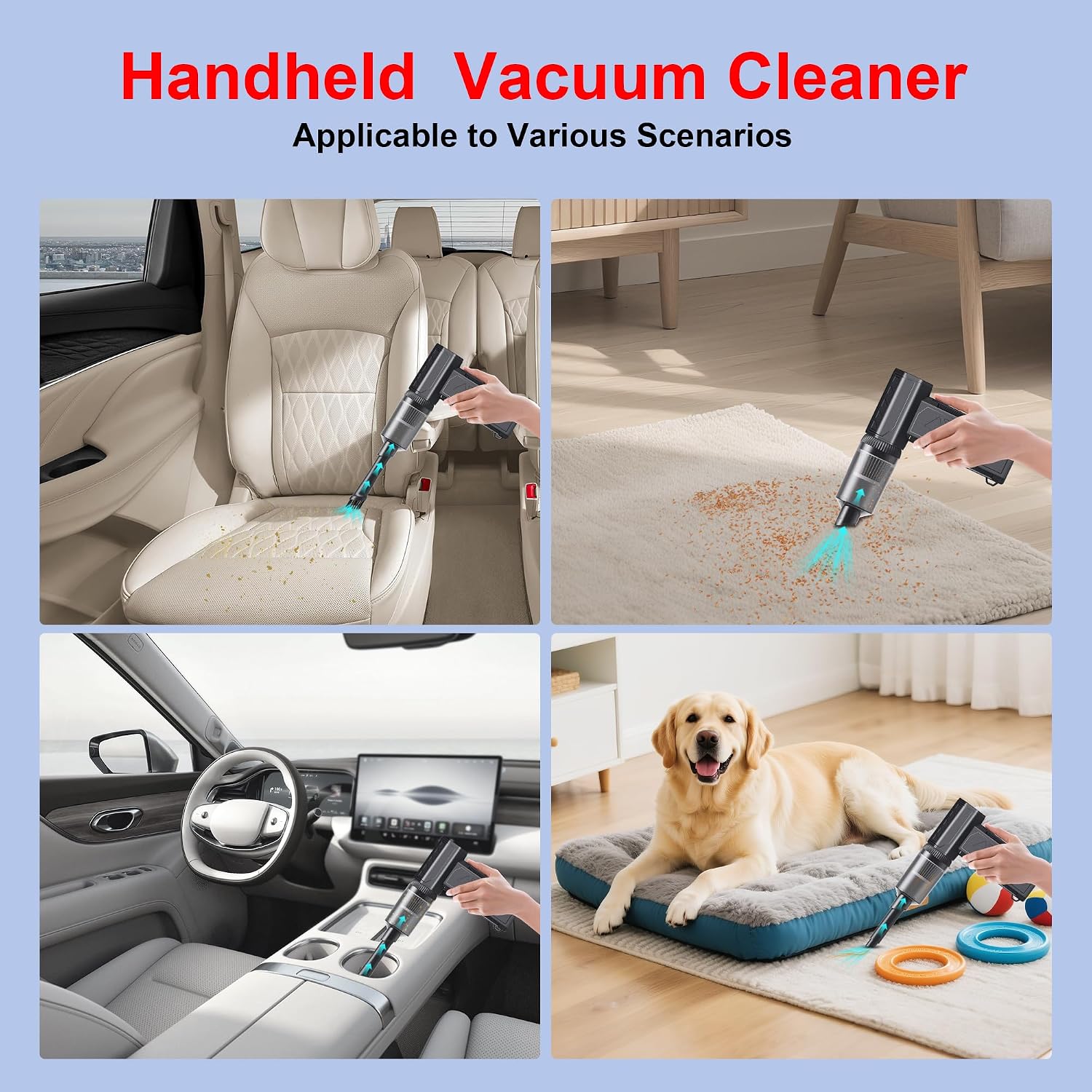 Cordless Air Duster Vacuum Cleaner 150000RPM Powerful Blower encalife