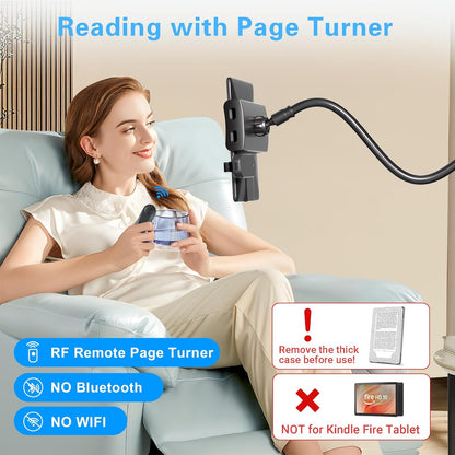 Gooseneck Page Turner Stand for Bedtime Reading encalife