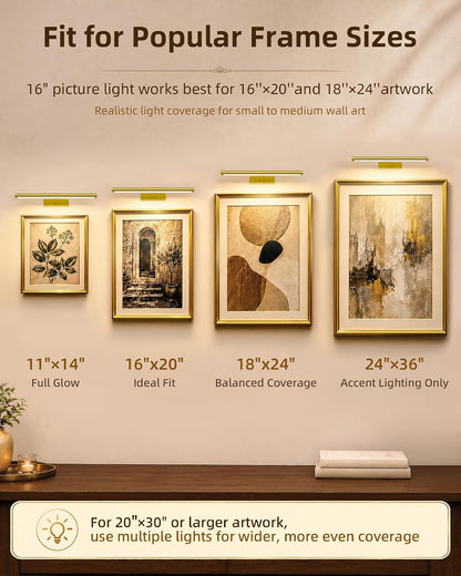 16-Inch Rechargeable Wireless LED Picture Light encalife
