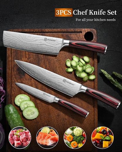 Kitchen Knife Set | 3PCS Chef Knife Set encalife